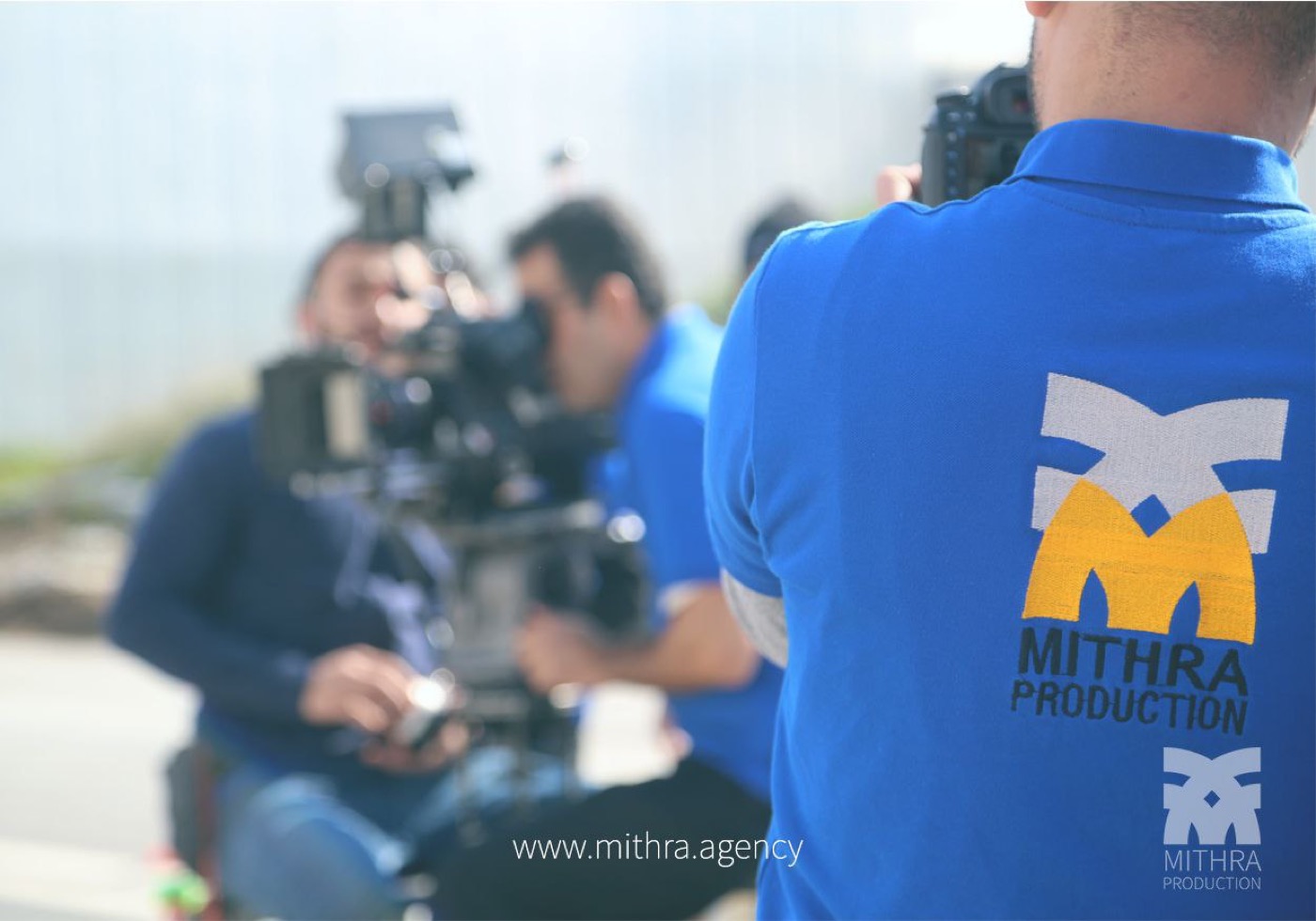 Mithra Production crew filming on location